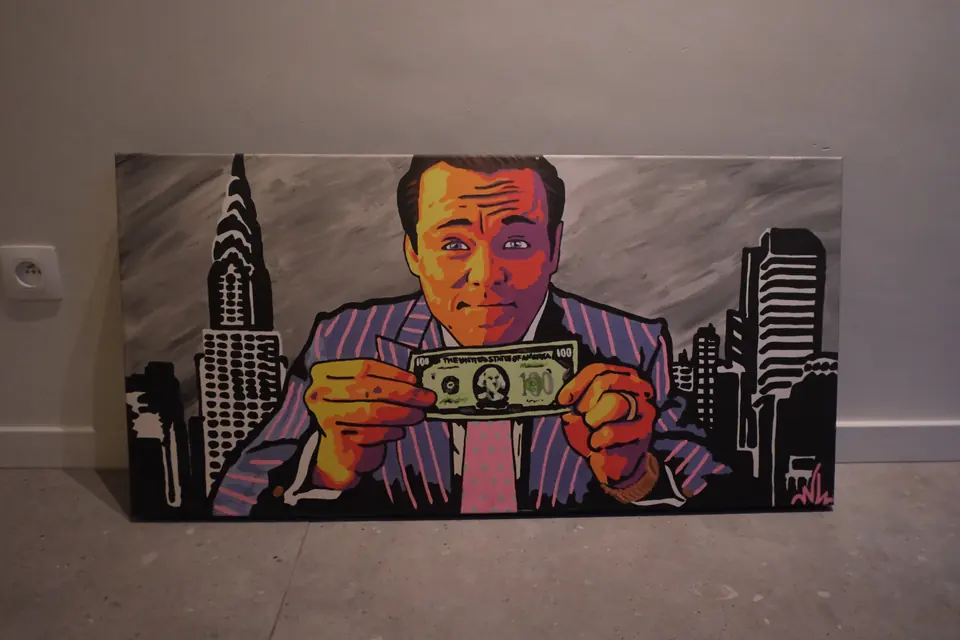 Schilderij Wolf Of Wallstreet